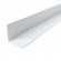 Cornière égale en aluminium finition laqué blanc RAL 9016 - longueur 4 m