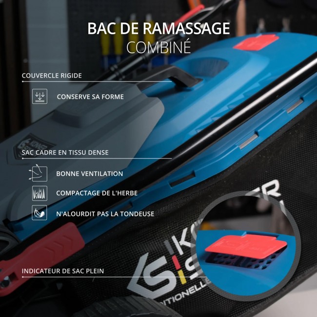 Tondeuse électrique 1400W - largeur de travail 38 cm - KS 38LM - Bricozor 5.jpeg KONNER & SOHNEN