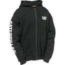 Sweat de travail molletonné à capuche avec logo bannière - noir Caterpillar