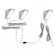 Kit 3 spots LED 4W pour pose sous meuble haut - KEY-45