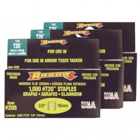 Agrafes rectangulaires T20 - boite de 1000 