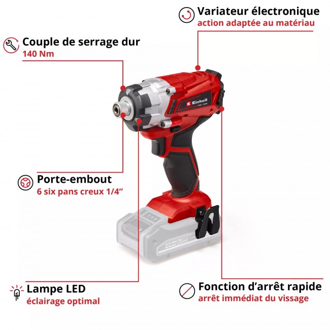 Visseuse à chocs sans fil TE-CI 18:1 Li-Solo - Power X-Change - Bricozor 2.jpeg EINHELL
