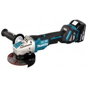 Meuleuse sans fil LXT® 18V avec poignée X-LOCK - Ø125mm - batteries + chargeur - DGA519RTJ1 MAKITA