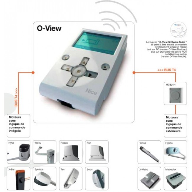 Programmateur et diagnostic de motorisations Nice - O'View NICE