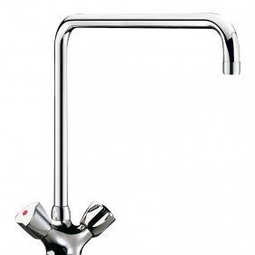 Robinet cuisine sur table - bec angulaire L300 x H290 mm - G66453 DELABIE