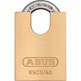 Cadenas en laiton - anse cémentée protégée - NANO PROTECT™ - 65 CS ABUS