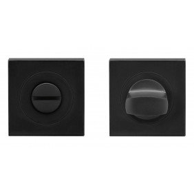 Rosace 3 pièces carrée en inox cosmos noir - série EZ1340 - condamnation KARCHER DESIGN