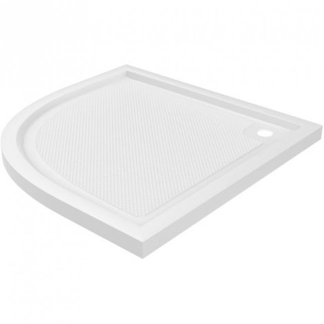 Receveur à poser - Pure - Acrylique blanc  - 1:4 de cercle 90x90cm2.jpg AURLANE