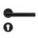 Poignées de porte sur rosaces affleurantes EPL 45 Madeira - noir mat