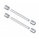 Fixations pour poignée aluminium sur porte standard - Aileron 6821 LA CROISÉE DS