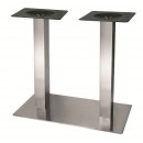 Double pied de table central rectangulaire en inox - hauteur 730 mm SYNERCIA