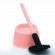 Brosse WC silicone avec picots - 100% hygiénique - rose poudré