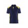 Polo de travail en coton piqué 3324 - bleu marine et jaune