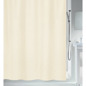 Rideau de douche - 120 x 200 cm - Beige - Polyester - PRIMO SPIRELLA