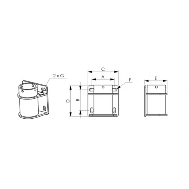 Schéma - Embase de fixation murale - Bricozor.jpg TRACTEL