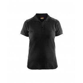 Polo de travail femme en coton 3390 - noir et gris foncé BLAKLADER