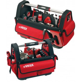 Sac à outils textile - rouge et noir VIRAX