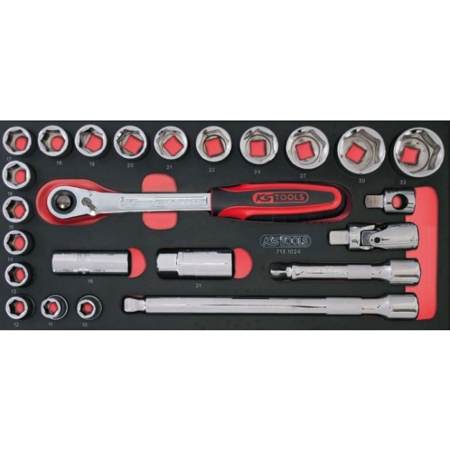 Composition d'outils 3 tiroirs pour servante - 158 pièces - Bricozor 2.jpg KS TOOLS