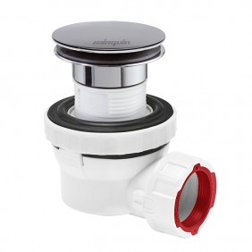 Bonde de lavabo à pression avec siphon gain de place Ø32 - Nano 6.7 WIRQUIN PRO
