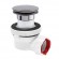 Bonde de lavabo à pression avec siphon gain de place Ø32 - Nano 6.7