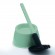 Brosse WC silicone avec picots - 100% hygiénique - vert amande