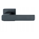 Paires de poignées sur rosaces carrées - bec-de-cane - Toulon noir mat HOPPE