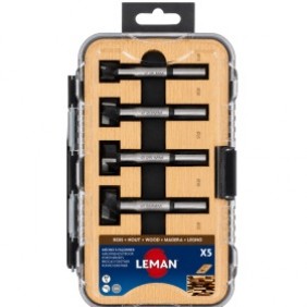Coffret de 5 mèches à façonner à fond plat en carbure - 15 à 35 mm LEMAN