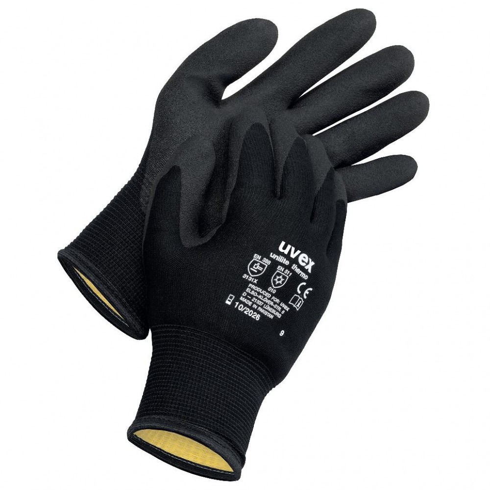 Uvex Unilite 7710F Lot De 3 Paires De Gants De Travail - Bleu/noir
