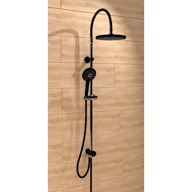 Colonne de douche - Chromé et noir - Matao Rain 5.jpg SCHÜTTE