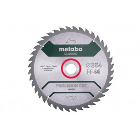 Lame de précision CutClassic 254x30mm, 40 dents - WZ 20° METABO