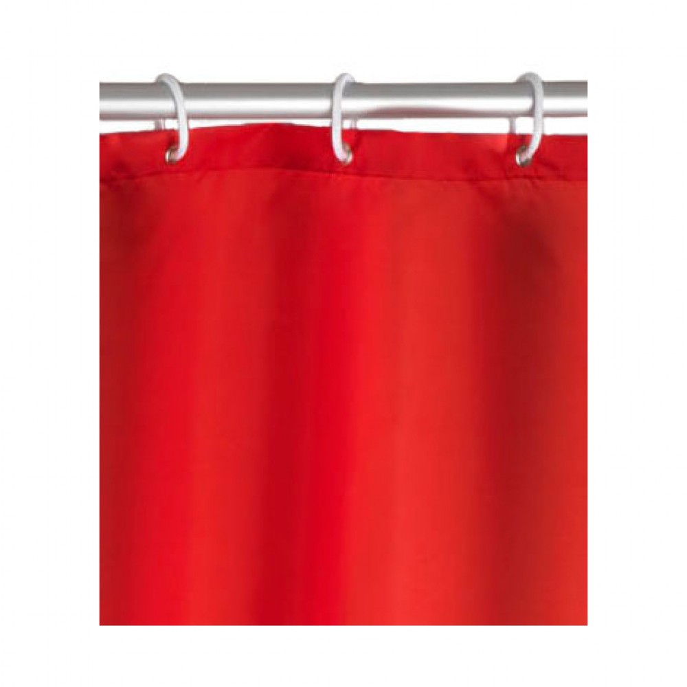 Rideau de douche anti-moisissure couleur unie - 180 x 200 cm