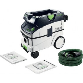 Aspirateur eau et poussières Cleantec CTL26EAC - décolmatage auto - cuve 26L FESTOOL