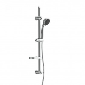 Barre de douche avec douchette 7 jets - chromé - Fresh SCHÜTTE