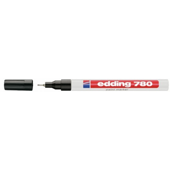 Marqueur Peinture Edding 4000 - Encre Mate Couvrante, Pointe Ogive 2-4mm - Pour Terre Cuite, Bois, Carton - Bleu
