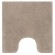 Tapis de WC - 55x55cm - Taupe - Coton - antidérapant - Monterey