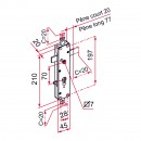 Boitier seul pour serrure 3 points - Multireverso - pêne court - 1 - Bricozor-sch.jpg TIRARD