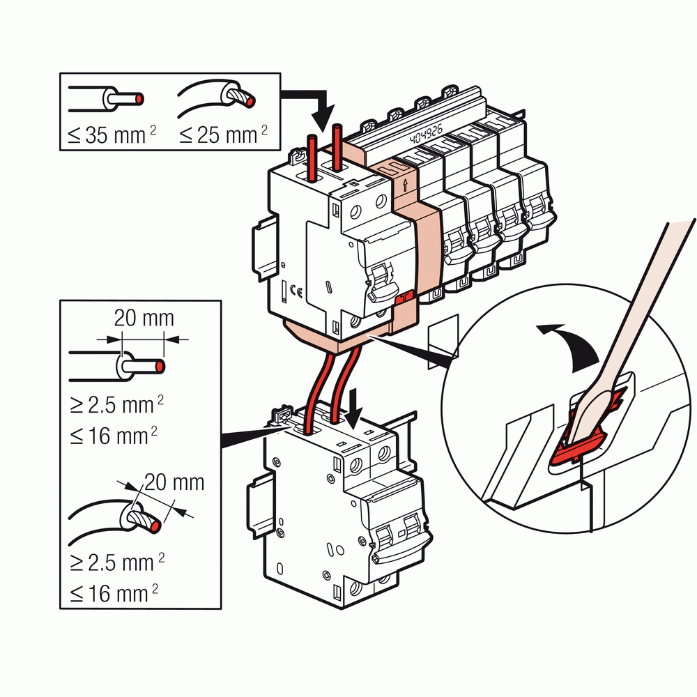 Interrupteur différentiel 63A 30mA type A Réf 411639 Legrand