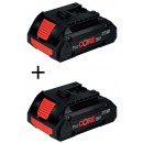 Lot de 2 batteries Pro Core 18V- 4Ah - 1600A016GB BOSCH