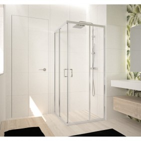 Paroi de douche latérale pour accès d'angle à porte coulissante - 78 à 81 cm - Ocean A NOVELLINI