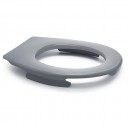 Lunette wc clipsable - 100 % hygiénique - gris PAPADO