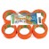 Lot de 5 rouleaux adhésif multi-usages 6095 orange + 1 gratuit - 3mx50mm