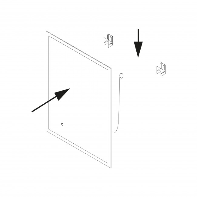 Schema Miroir salle de bain avec éclairage frontal - 800x600 mm - Hercule 2.jpg EMUCA