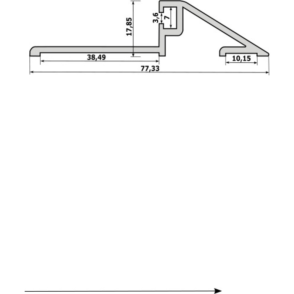 Joint d'étanchéité - pour seuil aluminium - rouleau de 10 m Quincadécor