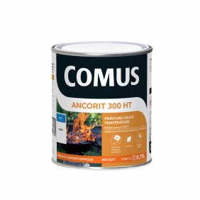 Peinture antirouille noir - haute temperature - 0,75 L - Ancorit 300 ht COMUS