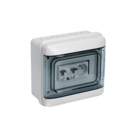 Tableau électrique pré-équipé pour abri de jardin - 8 modules DEBFLEX