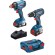 Perceuse-visseuse GSR 18V-28 + Visseuse à chocs GDX 18V-180 + 2 batteries 4Ah+ Chargeur