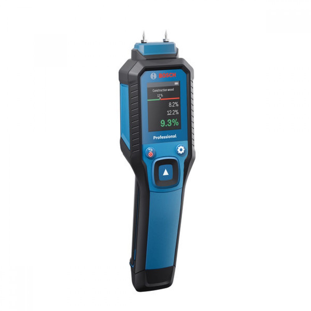 Humidimètre Professionnel Bosch GMP 2-15 - Mesure Bois Et Matériaux, Thermo-hygromètre Intégré, IP65