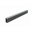 Caniveau d'extérieur avec grille aluminium grise A15 - Slimline ACO