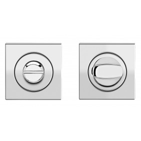 Rosace 3 pièces carrée en inox poli - série EZ1340 - condamnation KARCHER DESIGN