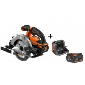 Pack Scie circulaire 165 mm- BKS18C2-0 + Pack batterie 4.0 Ah et chargeur 18V AEG Powertools